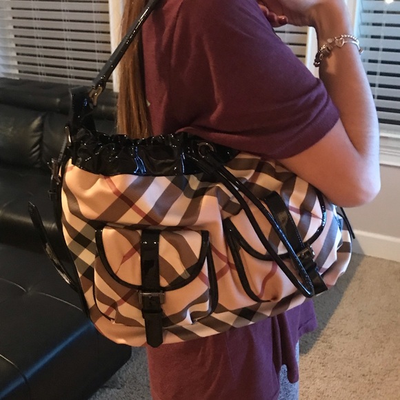 Beautiful Brand New Burberry drawstring tote! - Picture 7 of 8